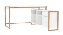 Bild 1 von Eck-Schreibtisch Artisan Eiche weiß 139 x 139 cm - DENVER