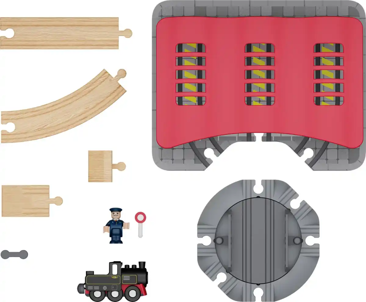 Bild 4 von KIDLAND® »Lokschuppen« Erweiterungs-Set, 13-teilig