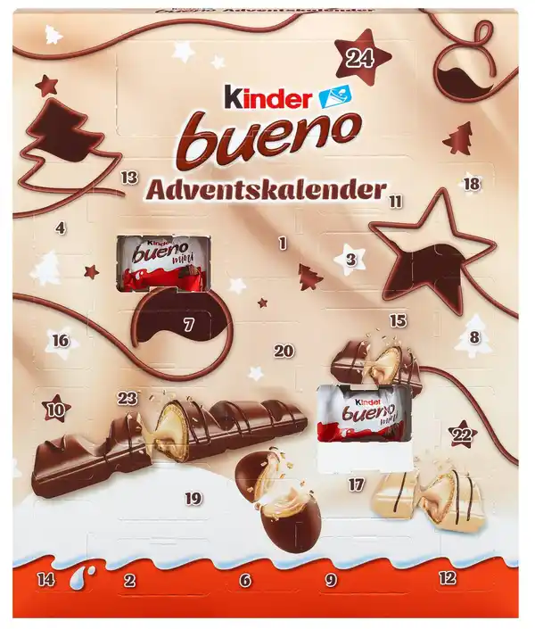 Bild 1 von KINDER Mini-Mix- oder Stern-Adventskalender, 181-g-Packg.