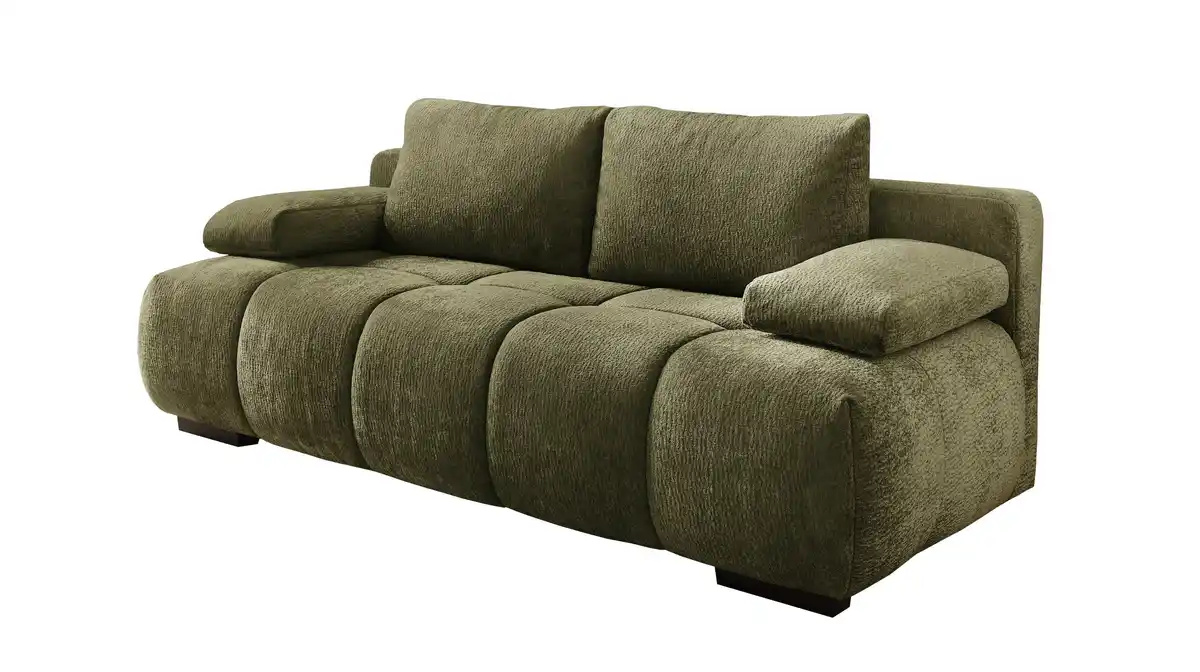 Bild 1 von Schlafsofa grün mit Bettkasten 213 cm - RENO