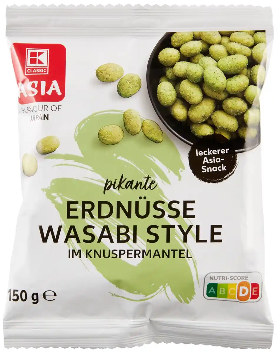 Bild 1 von K-CLASSIC ASIA Erdnüsse Wasabi Style, 150-g-Packg.