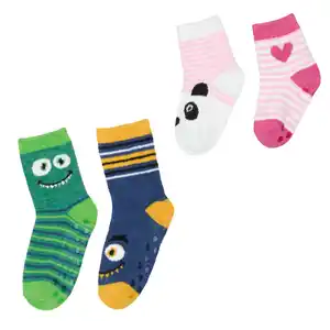 Kinder-Kuschelsocken mit ABS, 2 Paar