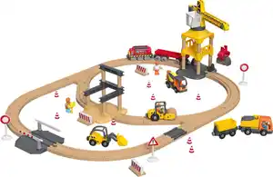 KIDLAND® Eisenbahn-Set »Baustelle«, 59-teilig