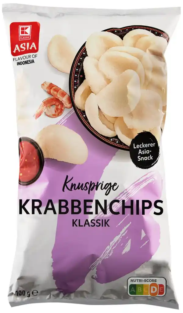Bild 1 von K-CLASSIC ASIA Krabbenchips, 100-g-Packg.