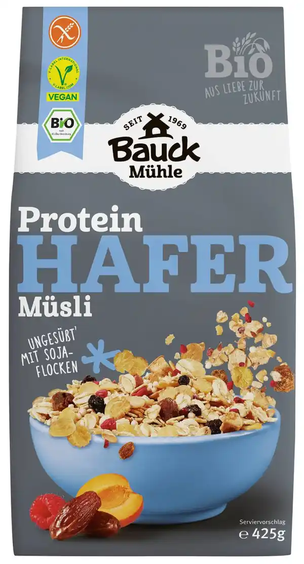 Bild 1 von BAUCK MÜHLE Bio-Hafer-Müsli, 425-g-Beutel