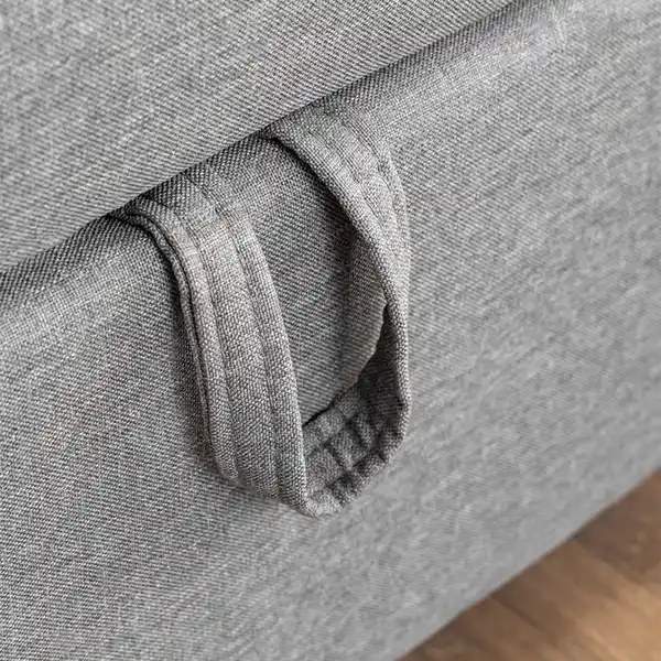 Bild 4 von 2-Sitzer Sofabett inkl. Kissen - Hellgrau