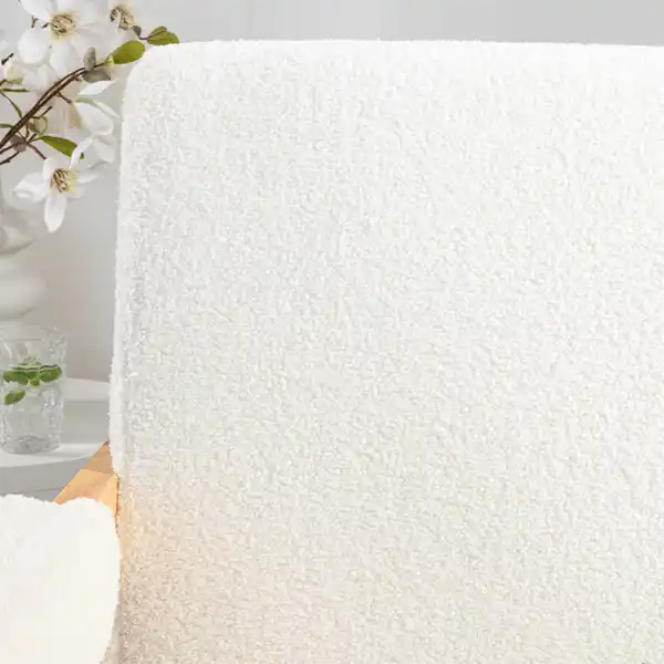 Bild 4 von 2-Sitzer Sofa, Doppelsofa mit Armlehne, ca. 111L x 82,5B x 84,5H cm - Weiß