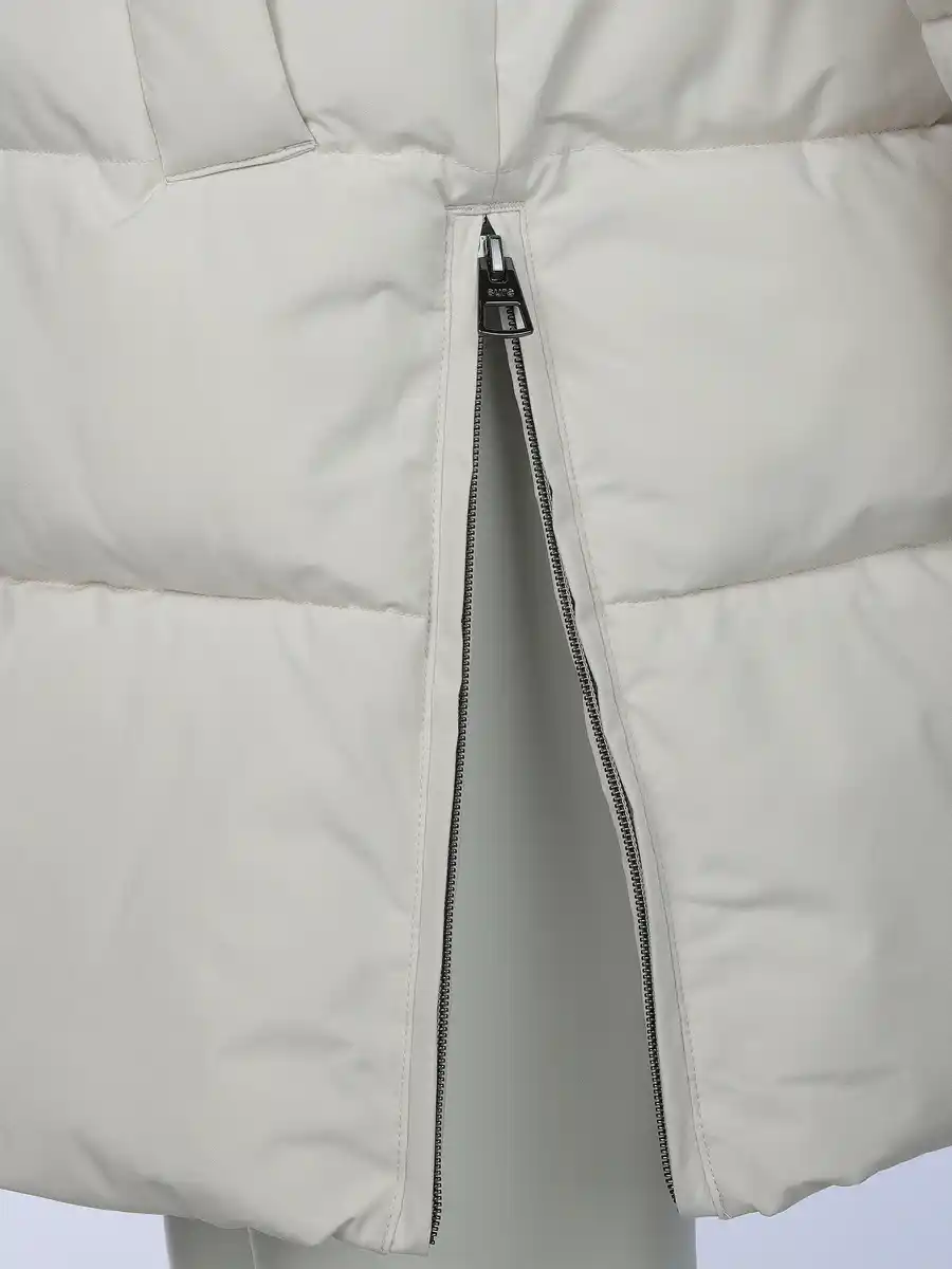 Bild 4 von Damen Steppmantel mit Kapuze Beige