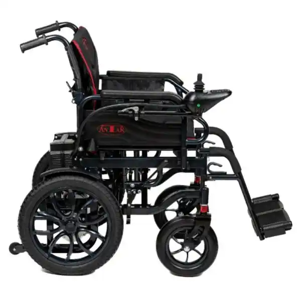 Bild 4 von AT52332 Elektrischer Rollstuhl Schwarz aus Carbonstahl, 2x 250 Watt