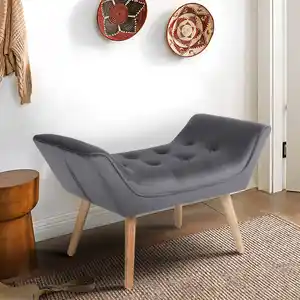 Hocker, ca. 90 x 48 x 54 cm - Dunkelgrau