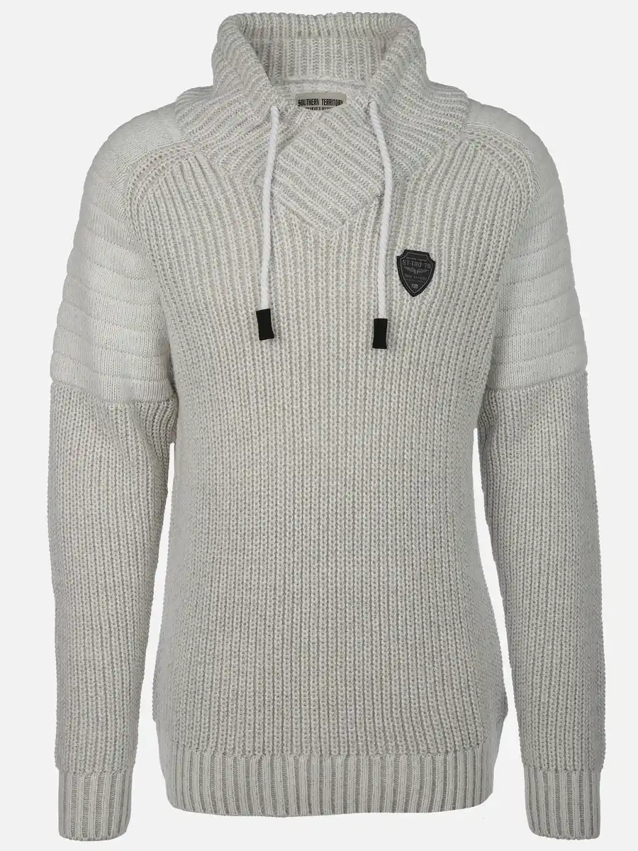 Bild 1 von Herren Pullover mit Schalkragen Weiß