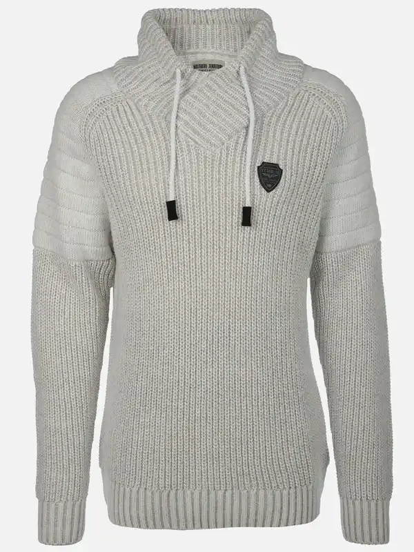 Bild 1 von Herren Pullover mit Schalkragen Weiß