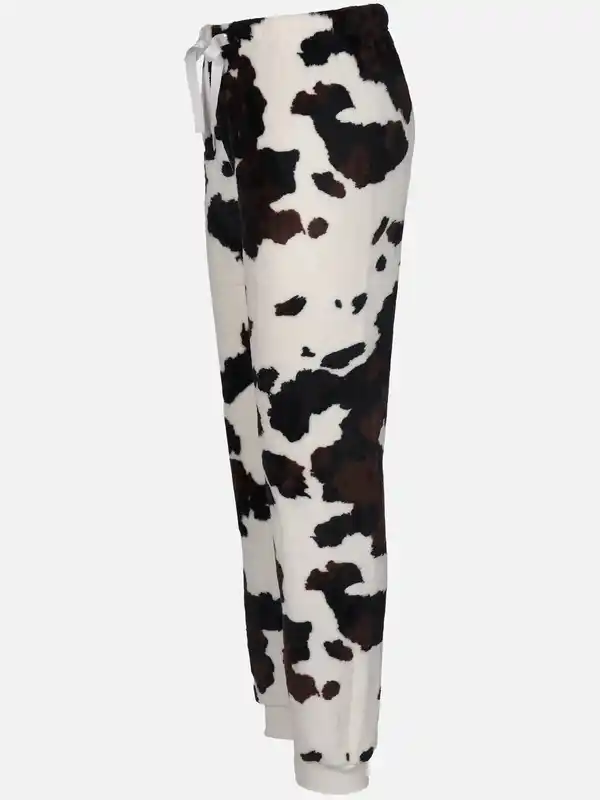 Bild 3 von Damen Kuschelfleecehose mit Motiv Weiß