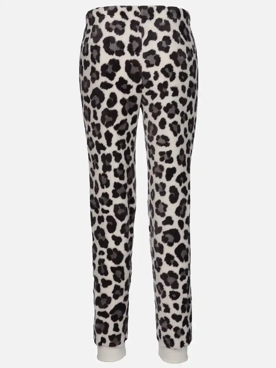 Bild 2 von Damen Kuschelfleecehose mit Motiv Grau