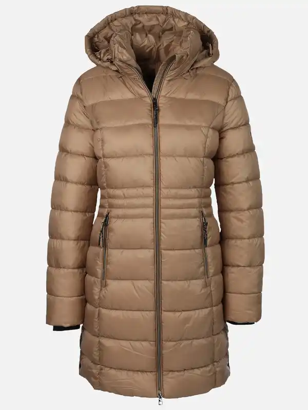 Bild 1 von Damen Steppmantel mit Kapuze Braun