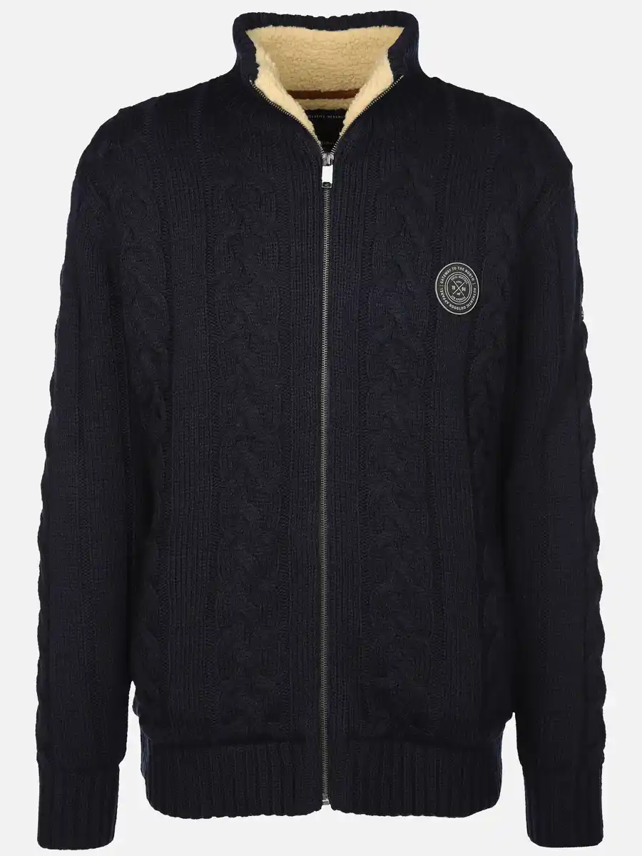 Bild 1 von Herren Strickjacke, warm wattiert Blau