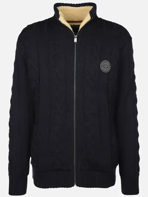 Bild 1 von Herren Strickjacke, warm wattiert Blau