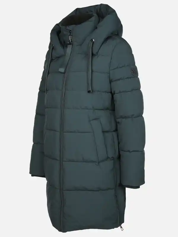 Bild 3 von Damen Steppmantel mit Kapuze Türkis