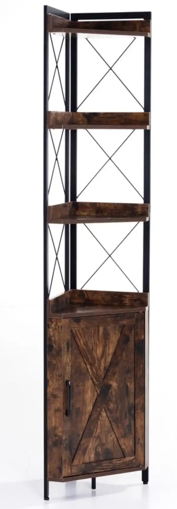 Bild 4 von Wohnzimmerregal, ca. 31,7 x 31,7 x 180 cm - Braun