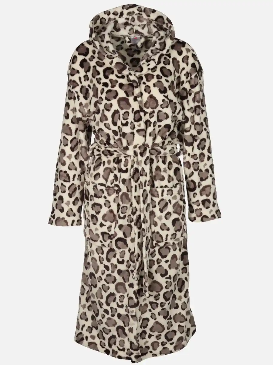 Bild 1 von Damen Bademantel im Leodessin Weiß