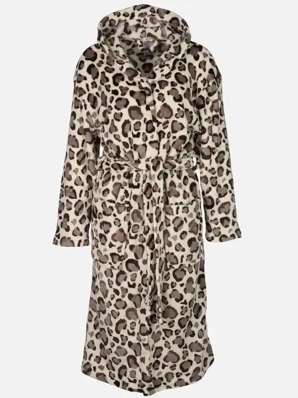 Bild 1 von Damen Bademantel im Leodessin Weiß