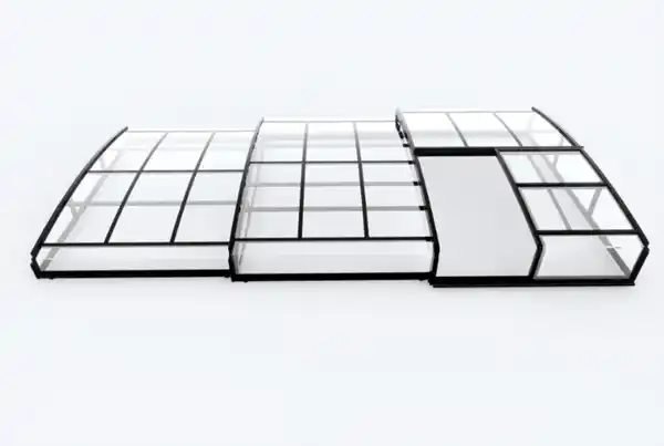 Bild 1 von Poolüberdachung "Aqualina" aus Aluminium, ca. 6,63 x 3,26 x 0,8 m