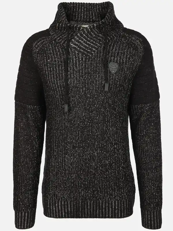 Bild 1 von Herren Pullover mit Schalkragen Schwarz