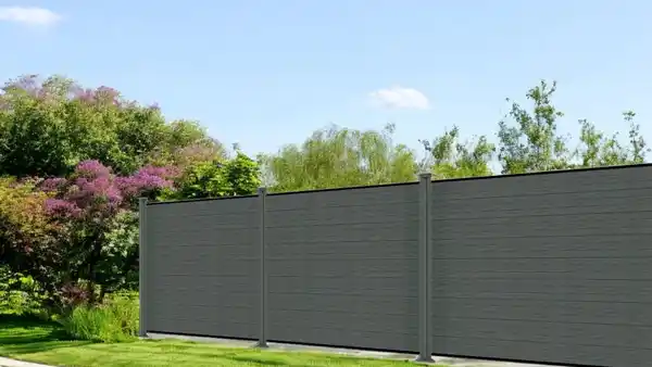 Bild 1 von WPC-Sichtschutzzaun CORTADO - 1x Pfosten, ca. 190 cm - Grau