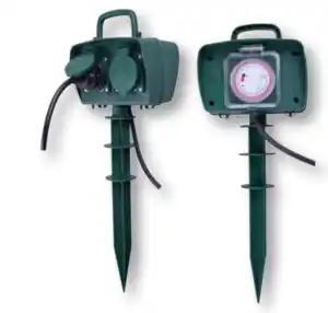 Gartensteckdosen mit Zeitschaltuhr