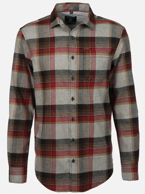 Bild 1 von Herren Flanellhemd Rot