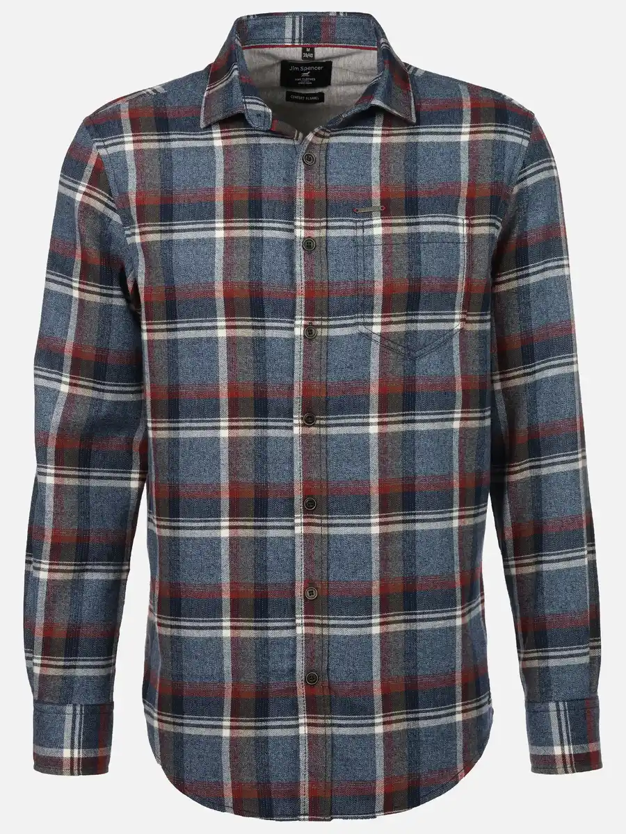 Bild 1 von Herren Flanellhemd Grau