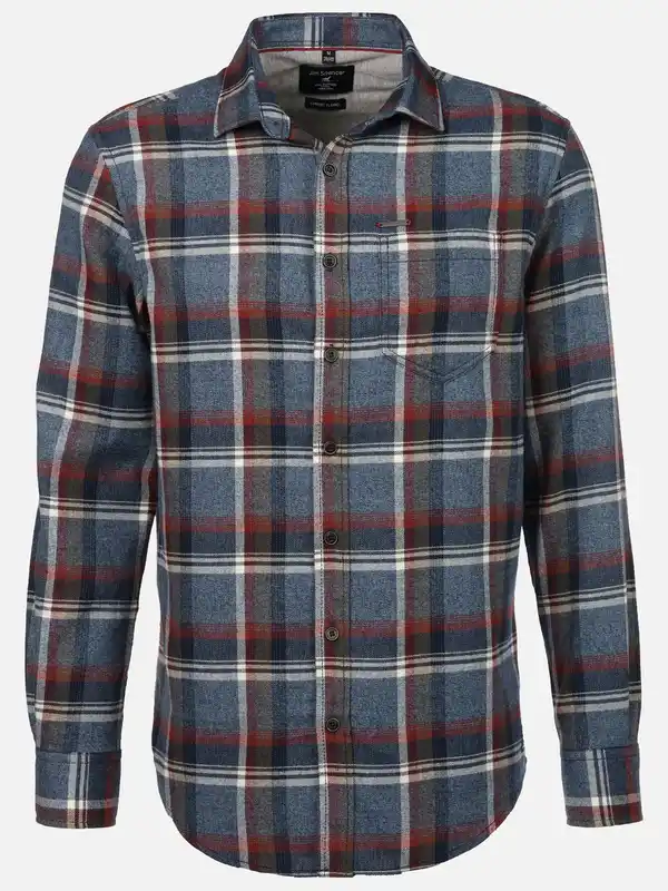 Bild 1 von Herren Flanellhemd Grau