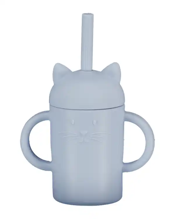 Bild 1 von Becher mit Strohhalm - Blau, One size