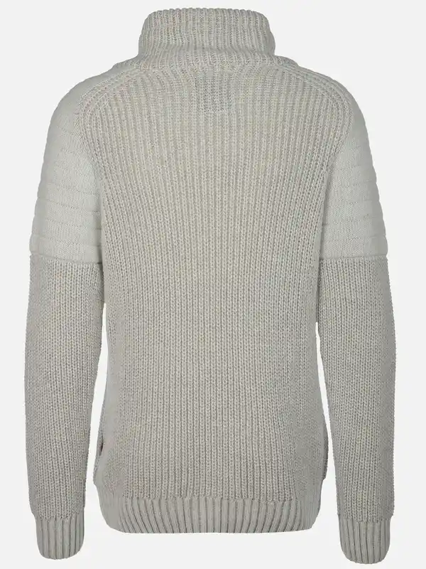 Bild 2 von Herren Pullover mit Schalkragen Weiß