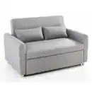 Bild 1 von 2-Sitzer Sofabett inkl. Kissen - Hellgrau