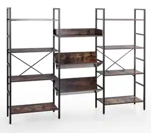 Wohnzimmerregal, ca. 185 x 30 x 147 cm - Braun