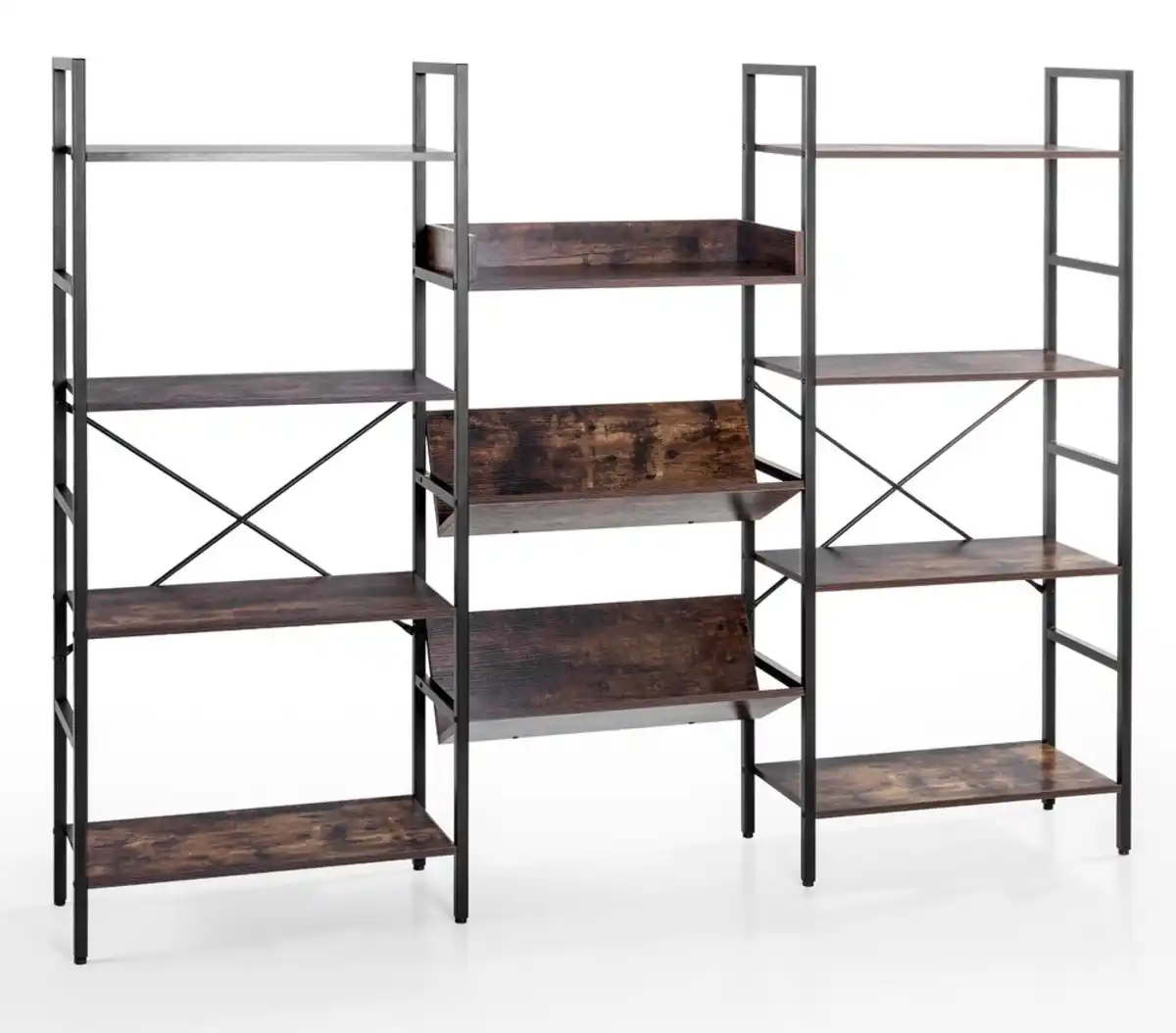 Bild 1 von Wohnzimmerregal, ca. 185 x 30 x 147 cm - Braun