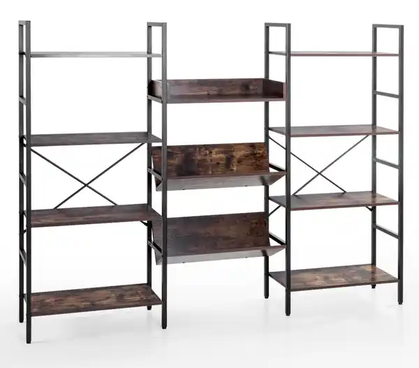 Bild 1 von Wohnzimmerregal, ca. 185 x 30 x 147 cm - Braun