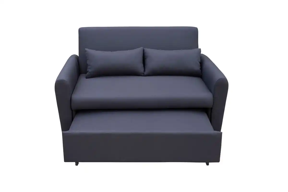 Bild 3 von 2-Sitzer Sofabett inkl. Kissen - Dunkelgrau