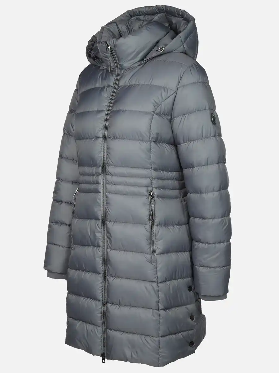 Bild 3 von Damen Steppmantel mit Kapuze Blau