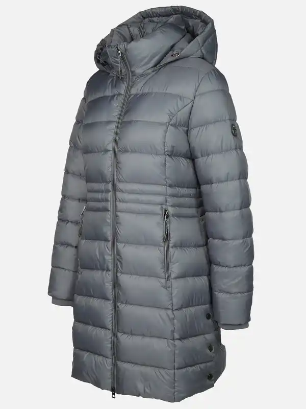 Bild 3 von Damen Steppmantel mit Kapuze Blau