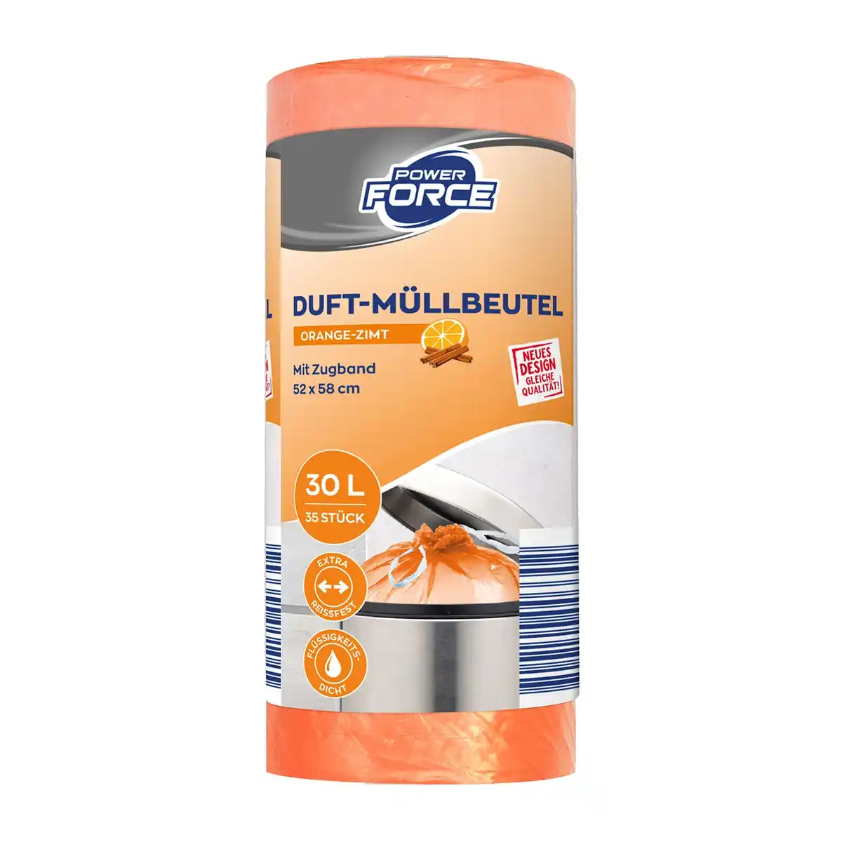Bild 1 von POWER FORCE Duft-Müllbeutel mit Zugband 30 l