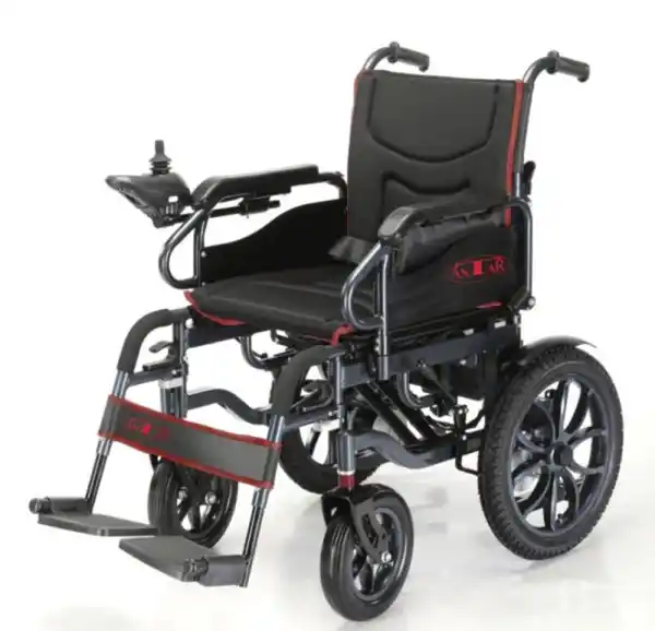 Bild 2 von AT52332 Elektrischer Rollstuhl Schwarz aus Carbonstahl, 2x 250 Watt