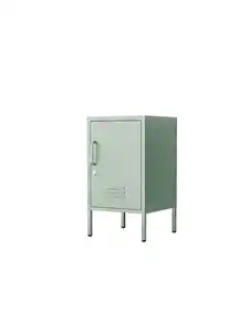 Metall-Aufbewahrungsschrank Nachttisch mit Schloss, ca. 69 x 38 x 40 cm - Sage