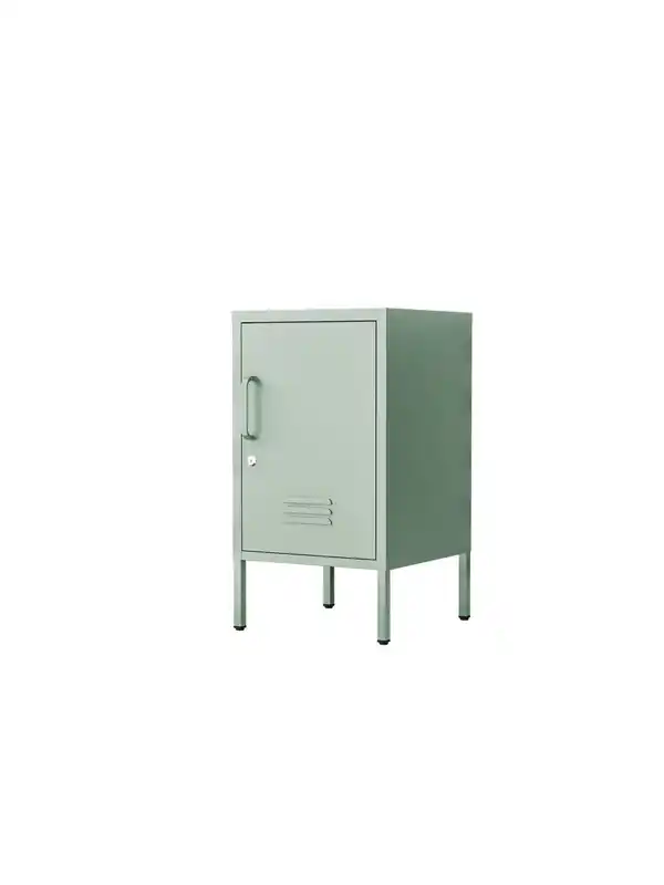 Bild 1 von Metall-Aufbewahrungsschrank Nachttisch mit Schloss, ca. 69 x 38 x 40 cm - Sage