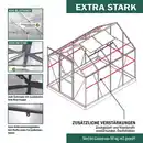 Bild 3 von Gewächshaus Alu OSAKA 250x190x195cm