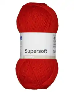 Super soft Strickgarn - Orange, 50g