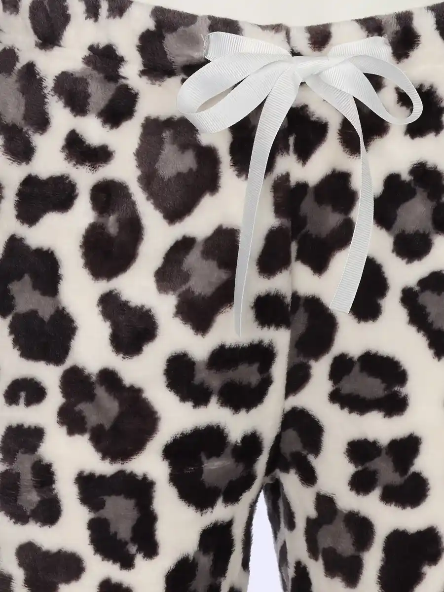 Bild 4 von Damen Kuschelfleecehose mit Motiv Grau