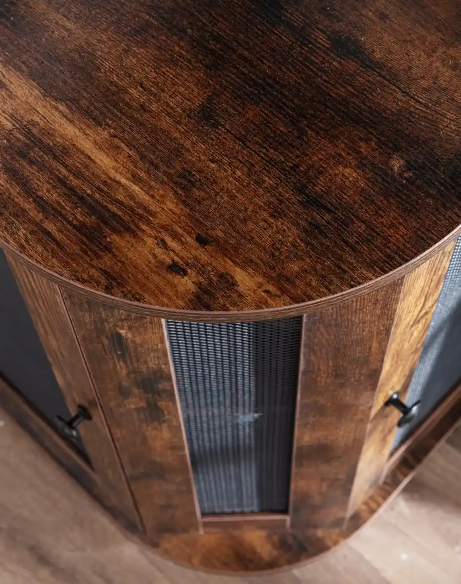 Bild 4 von Eckregal, ca. 47,5 x 47,5 x 130 cm - Braun