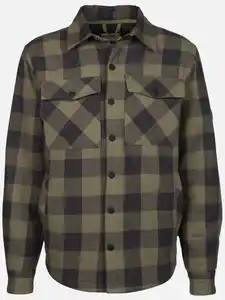 Herren Hemd gepolstert Oliv